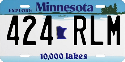 MN license plate 424RLM