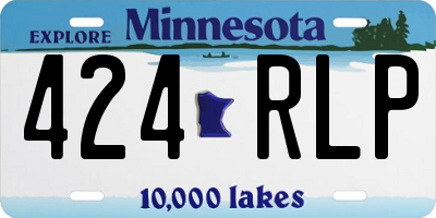 MN license plate 424RLP