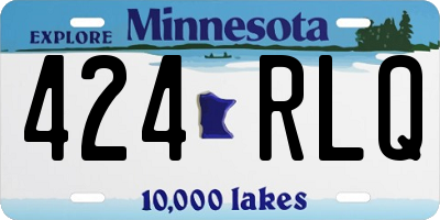 MN license plate 424RLQ