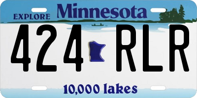 MN license plate 424RLR