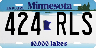 MN license plate 424RLS