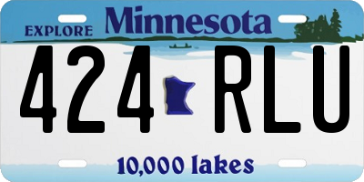 MN license plate 424RLU