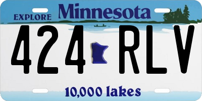 MN license plate 424RLV