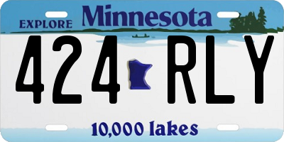 MN license plate 424RLY