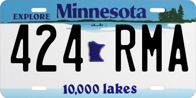 MN license plate 424RMA