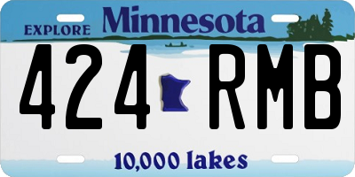 MN license plate 424RMB