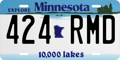 MN license plate 424RMD