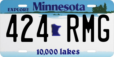 MN license plate 424RMG