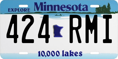 MN license plate 424RMI