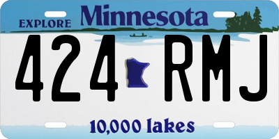 MN license plate 424RMJ