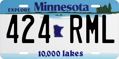 MN license plate 424RML