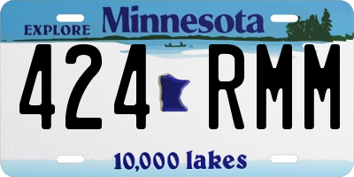 MN license plate 424RMM