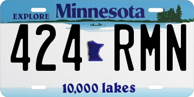 MN license plate 424RMN
