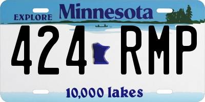 MN license plate 424RMP