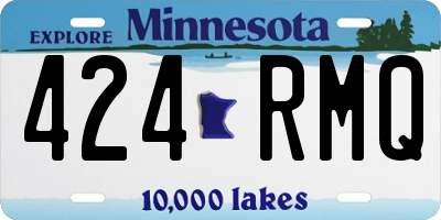 MN license plate 424RMQ