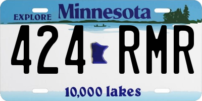 MN license plate 424RMR
