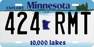 MN license plate 424RMT
