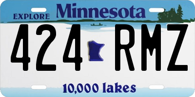 MN license plate 424RMZ