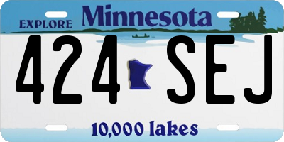 MN license plate 424SEJ