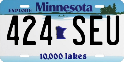 MN license plate 424SEU