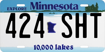 MN license plate 424SHT