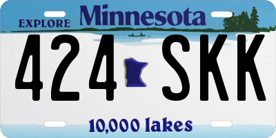 MN license plate 424SKK