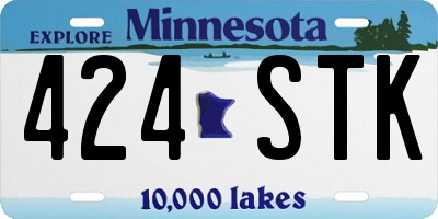 MN license plate 424STK