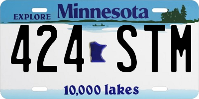 MN license plate 424STM