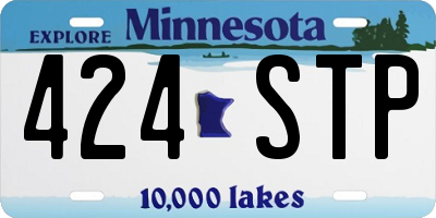MN license plate 424STP