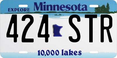 MN license plate 424STR