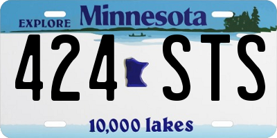 MN license plate 424STS