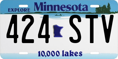 MN license plate 424STV
