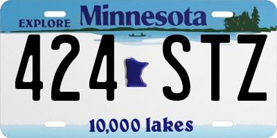 MN license plate 424STZ