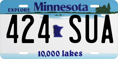 MN license plate 424SUA