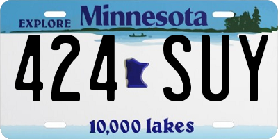 MN license plate 424SUY
