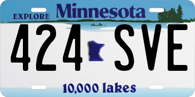 MN license plate 424SVE
