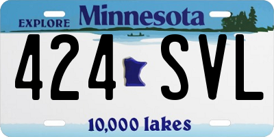 MN license plate 424SVL