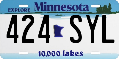 MN license plate 424SYL