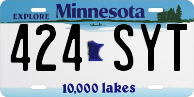 MN license plate 424SYT