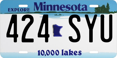 MN license plate 424SYU