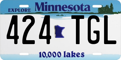 MN license plate 424TGL