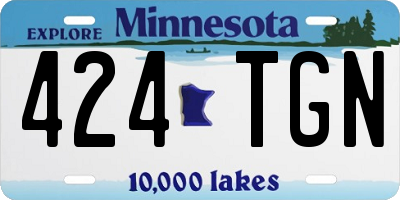 MN license plate 424TGN
