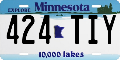 MN license plate 424TIY