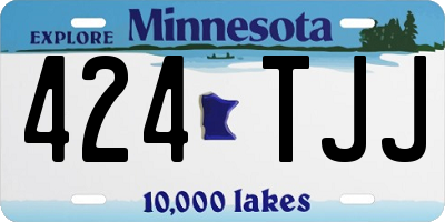 MN license plate 424TJJ