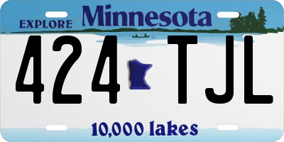 MN license plate 424TJL