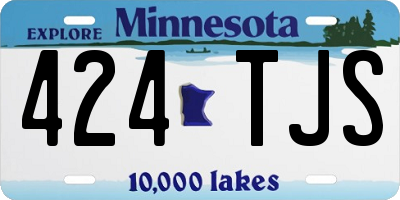 MN license plate 424TJS