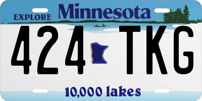MN license plate 424TKG