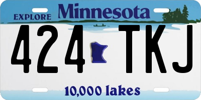 MN license plate 424TKJ