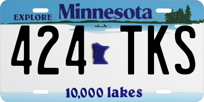 MN license plate 424TKS