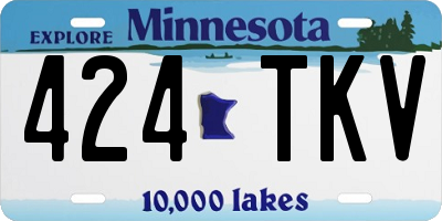 MN license plate 424TKV